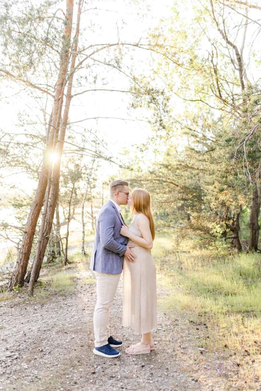 Babybauch Shooting Paar